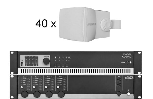 AUDAC MTX48 + PMQ480 + WX502