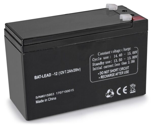 Skytronic RECHARGEABLE LEAD-ACID BATTERY 12V 7.2AH