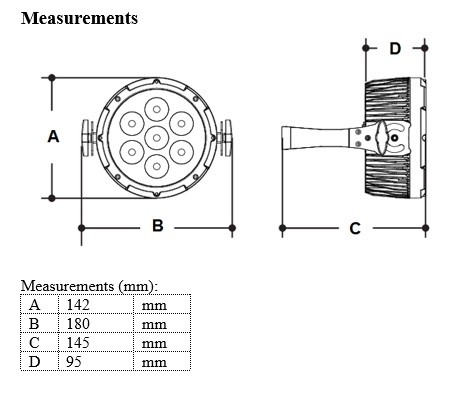 BeamZ SLIMPAR 37 - Slika 6