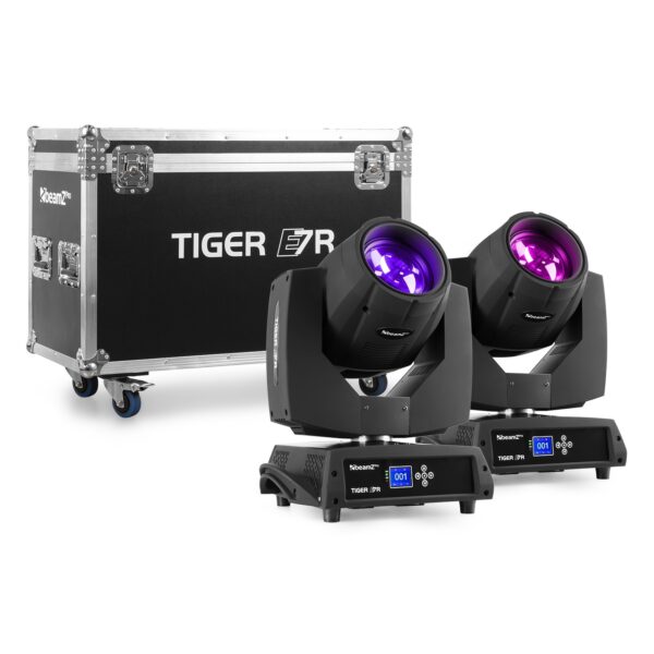 BeamZ Pro TIGER E 7R 230W MKIII MOVING HEAD 2 PIECES IN FLIGHTCASE
