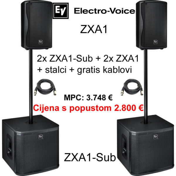 Electro Voice ZXA1 bundle